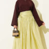 Gathered Waist Detail Hem Edge Skirt Hazel – Image 2