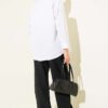 ⁦High-Waisted Belted Fabric Trousers with Stone Detail Black⁩ - الصورة ⁦3⁩