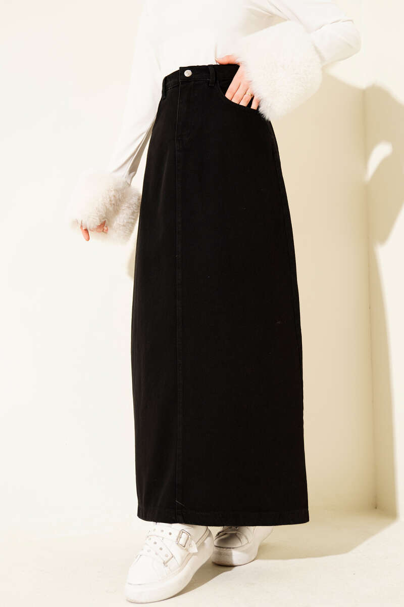 Wide Shawl Abaya Black