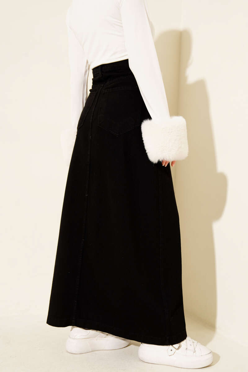 Wide Shawl Abaya Black - immagine 3