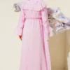 Dress with Belt Detail and Cape Pink – Bild 3