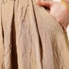 Elastic Waist Pleated Skirt Latte – Bild 4