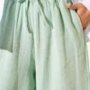 Elastic Waist Muslin Loose Pants Hazel – Image 4