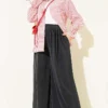 High-Waisted Pleated Detail Trousers Anthracite – Bild 2