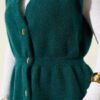 Belted Ribbed Knit Vest Emerald - immagine 4