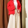 Relaxed Fit Pants with Elastic Waistband Beige - immagine 2