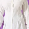 ⁦Shirt with Belt and Wrist Elastic Ecru⁩ - الصورة ⁦4⁩