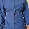 ⁦Shirt with Belt and Wrist Elastic Indigo⁩ - الصورة ⁦4⁩