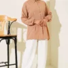 ⁦Shirt with Belt and Wrist Elastic⁩ - الصورة ⁦2⁩