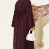 Dress with Belt and Tie Plum – Bild 3