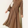 Dress with Belt and Tie Mink