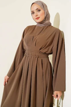 Alternative view of Dress with Belt and Tie Mink