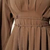 Dress with Belt and Tie Mink - immagine 4