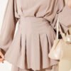 Belted Self-Tie Set Beige - immagine 4