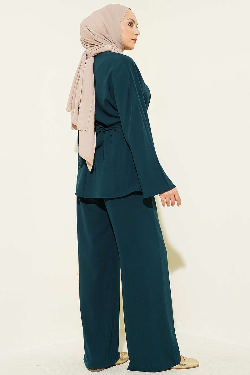 Belted Self-Tie Set Emerald - immagine 3