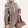 Belted Modal Two-Piece Set Mink - Image 2