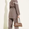 Belted Modal Two-Piece Set Mink - Image 3