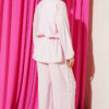 Belted Tunic and Hem Edge Detail Two-Piece Set Pink - Imagen 3