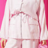 Belted Tunic and Hem Edge Detail Two-Piece Set Pink - Imagen 4
