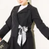 Belted Skirt Two-Piece Set Black – Image 2
