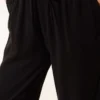 Elastic Waist Pocketed Tencel Trousers Black – Image 4