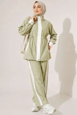 Elastic Waist Tencel Two-Piece Set