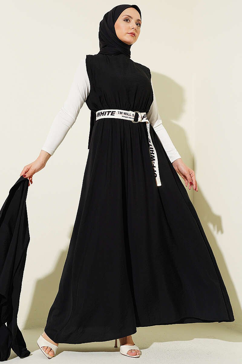 Belted Self-Tie Set Black - Afbeelding 5