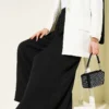 Elastic Waist Oversized Trousers Black