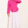 Shirt with Waist Pleat Details Fuchsia – Bild 2