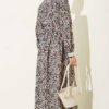 Ankle-Length Dress with Lace Detail Black - Imagen 3