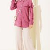Ankle Ruffle Detail Shirt Rose Dust - Image 2