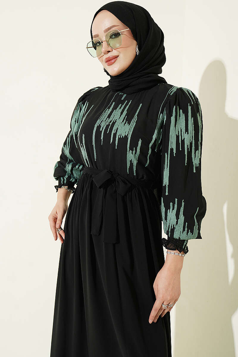 Ankle-Gathered Embroidered Dress Hazel - Imagen 2
