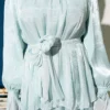 Ankle Elastic Skirt Evening Dress Set Mint - Image 4