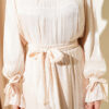Ankle Elastic Skirt Evening Dress Set Beige - Imagen 4