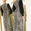 Ankle-Banded Detailed Dress with Leopard Print Leopard - الصورة 3