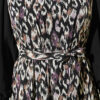 ⁦Ankle-Banded Detailed Dress with Leopard Print Purple⁩ - الصورة ⁦4⁩