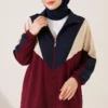 Ankle Elastic Detailed Two-Piece Set Burgundy - Afbeelding 2