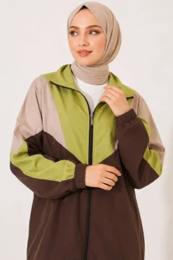 Alternative view of Ankle Elastic Detailed Two-Piece Set Brown
