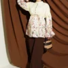 Floral Print Shirt with Cuffed Sleeves Yellow - Afbeelding 2