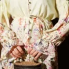 Floral Print Shirt with Cuffed Sleeves Yellow - Afbeelding 4