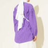⁦Cuffed Hem Front Tie Shirt Lilac⁩ - الصورة ⁦3⁩