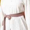 Cuffed Hem Button-Up Shirt White - immagine 4