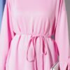 Ankle Slit Tied Tunic Pink - immagine 4
