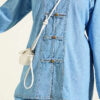 Button-Down Tie-Detail Two-Piece Set Light Denim - Image 4