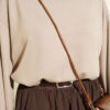Basic French Terry Two-Piece Set with Crew Neck Beige – Bild 4