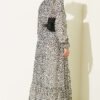 Leopard Print Chiffon Dress Ecru - immagine 3