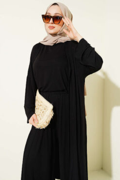 Alternative view of Oversized Three-Piece Set Black