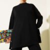 Bicycle Neck Side Metal Button Two-Piece Set Black - immagine 2