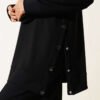 Bicycle Neck Side Metal Button Two-Piece Set Black - immagine 4