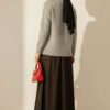 Cozy French Terry Crew Neck Sweater Mint – Image 3